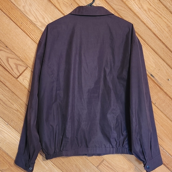 Liz Claiborne purple microfiber hoodless  zip up jacket size large - Picture 9 of 16